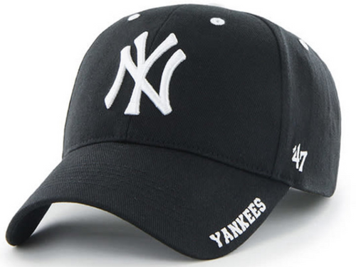NY Yankees Black Frost MVP Adjustable Cap