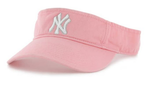 NY Yankees Pink Adjustable Visor 