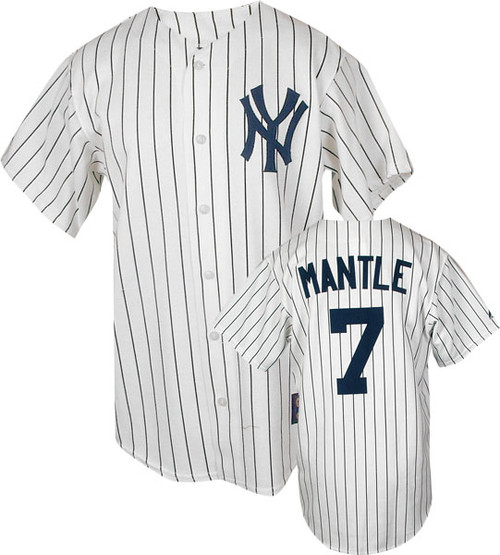 Men's Nike Mickey Mantle Navy New York Yankees Cooperstown Collection Name  & Number T-Shirt