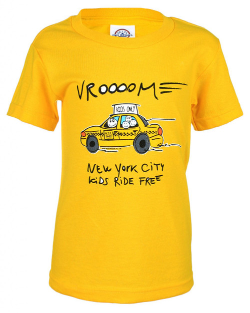 NY Taxicab Vrooom Kids Tee