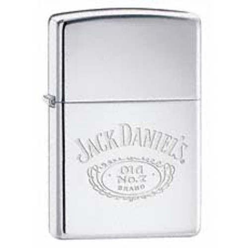 jack Daniel's Logo High Polish Chrome Zippo