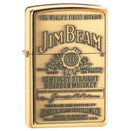 Jim Beam Brass Emblem Zippo