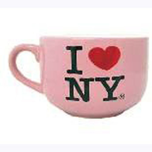 I Love NY Pink Soup Mug