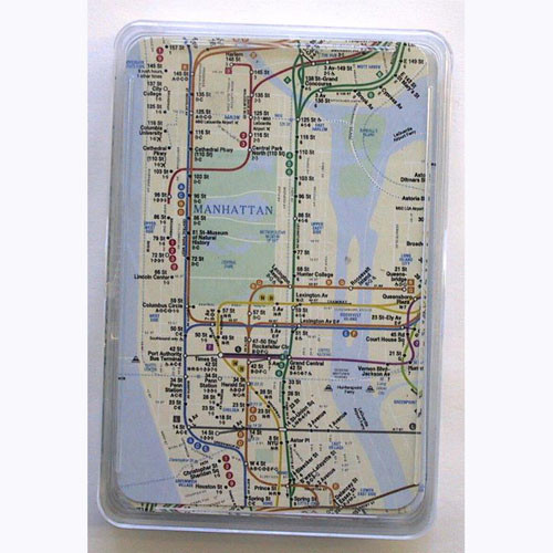 NYC Subway Map Playing Cards
