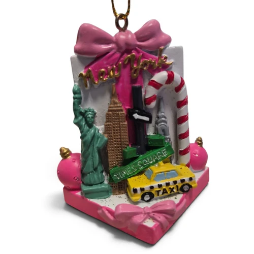 Wrapped Gift Ceramic Christmas Ornament