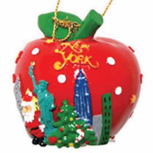 Big Apple NY Christmas Ornament