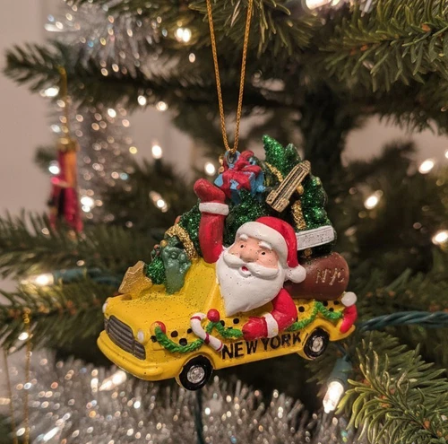 Christmas Tree Taxi NYC Christmas Ornament