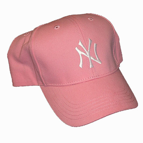 Yankees Youth Pink Adjustable Cap