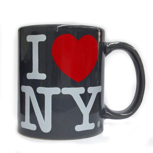 I Love NY Charcoal 11oz Mug