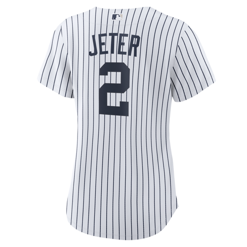 Yankees Derek Jeter Replica Ladies Jersey - back