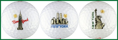 I Love NY Golf Balls, NYC Golf Balls, Broadway Golf Balls