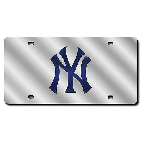 New York Yankees Silver Laser Tag