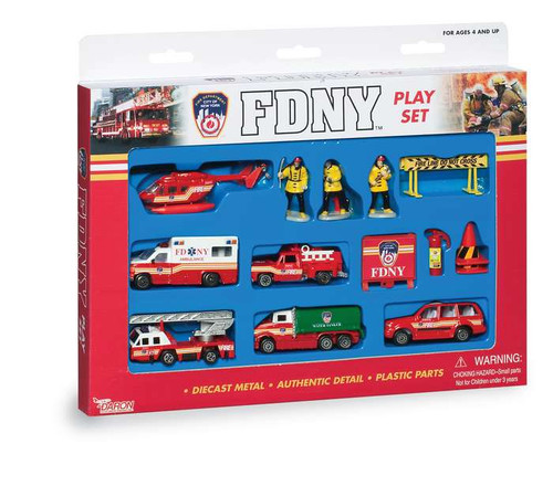 FDNY 5 Piece Vehicle Gift Set