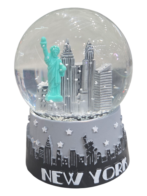 NYC "Grey Skyline" 65mm Snowglobe