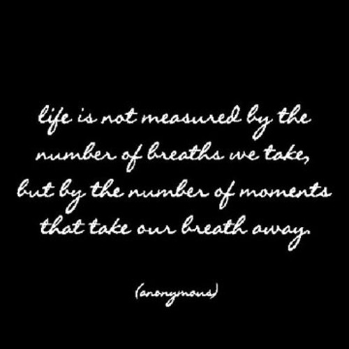 Life is not Measured Quotabe Card