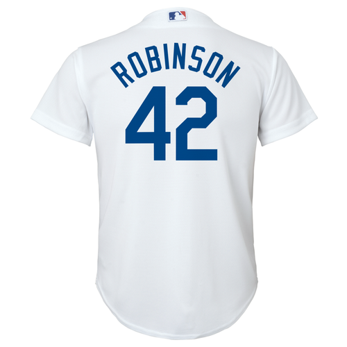 Men's Dodgers #21 Buehler #42 Robinson Baseball Jersey Blue Whtie