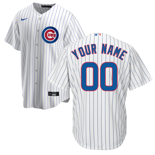 Chicago Cubs Replica Personalized Home Jersey