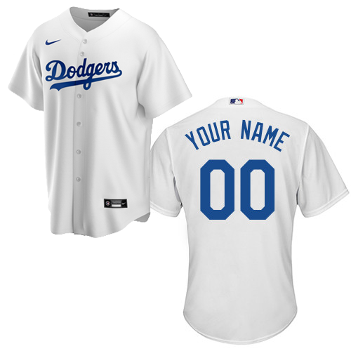 Los Angeles Dodgers Nike 2020 World Series Bound Custom Replica Jersey -  White