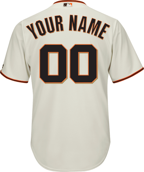 San Francisco Giants Replica Personalized Home Jersey - back