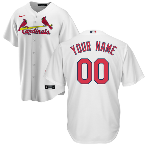 St Louis Cardinals Replica Personalized Youth Home Jersey