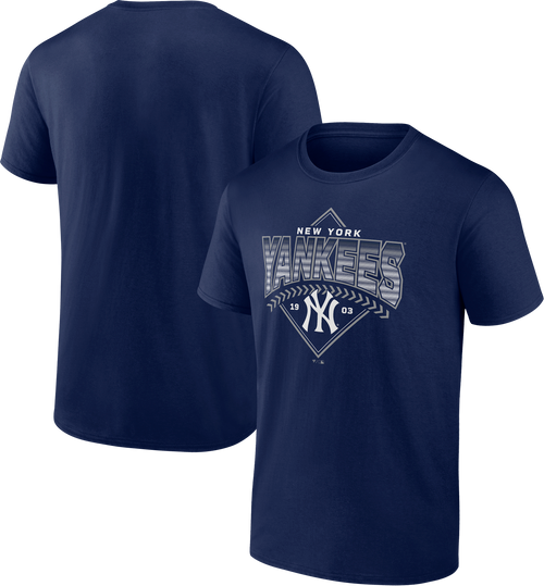 NEW YORK YANKEES Shirt Adult L NYY TX3 Cool V-Neck Short Sleeve