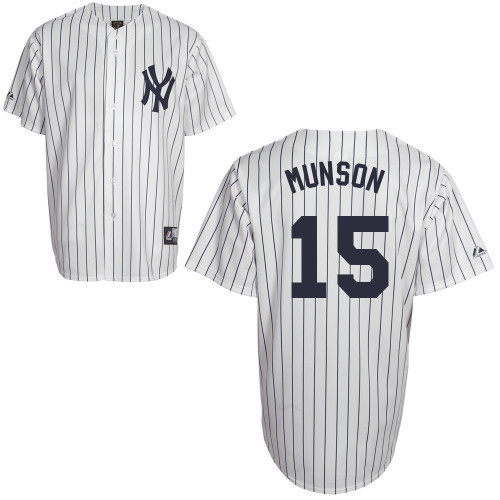 Thurman Munson New York Yankees Mitchell & Ness Throwback 1969 Authentic  Jersey - Cream/Navy