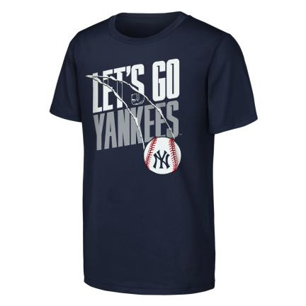 NY Yankees Splitter Navy Youth T-Shirt