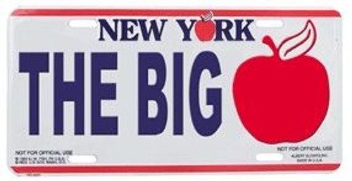 The Big Apple NY License Plate