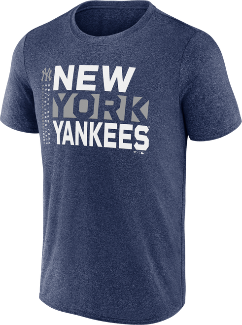 NY Yankees Shoot for the Sky Navy Adult Dri-Fit T-shirt - front