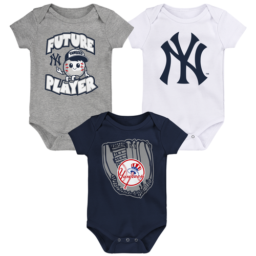 Yankees Baby "Triple Play" 3pc. Creeper Set