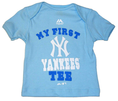 Urban Outfitters Mlb New York Yankees Embroidered Baby Tee in Blue