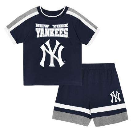 NY Yankees Baby "Ground Ball" Short Set