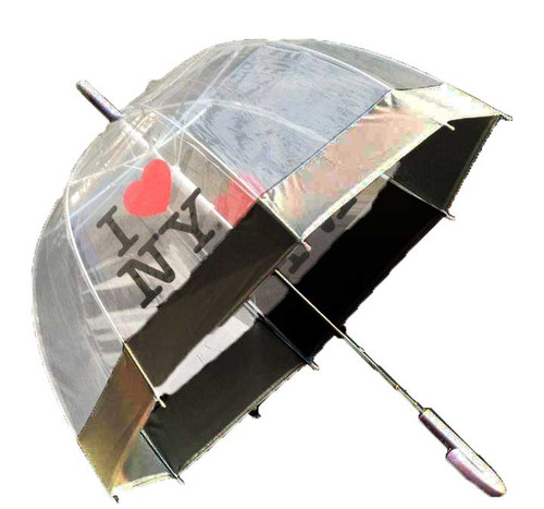 Black I Love NY Bubble Umbrella