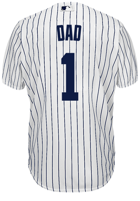 NY Yankees #1 DAD Adult Home Jersey