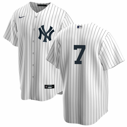 Tino Martinez No Name Jersey - Yankees Replica Home Number Only Jersey