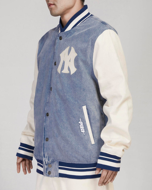 Jackets New Era MLB New York Yankees Raglan Varsity Jacket Navy/ Off White