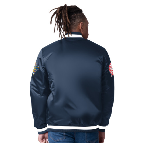 NY Yankees 1996 World Series Varsity Satin Jacket - back