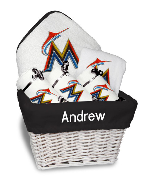 Miami Marlins Personalized 6-Piece Gift Basket