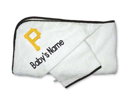 Pittsburgh Pirates Personalized Towel and Wash Cloth Gift Set