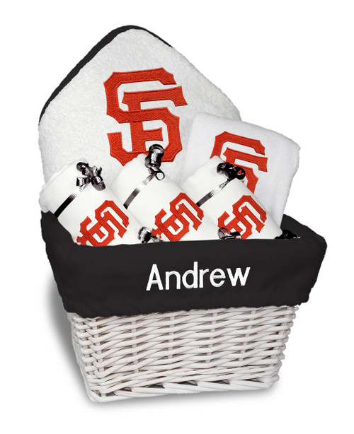 SF Giants Personalized 6-Piece Gift Basket