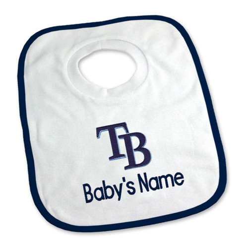 Tampa Bay Rays Personalized Pullover Baby Bib