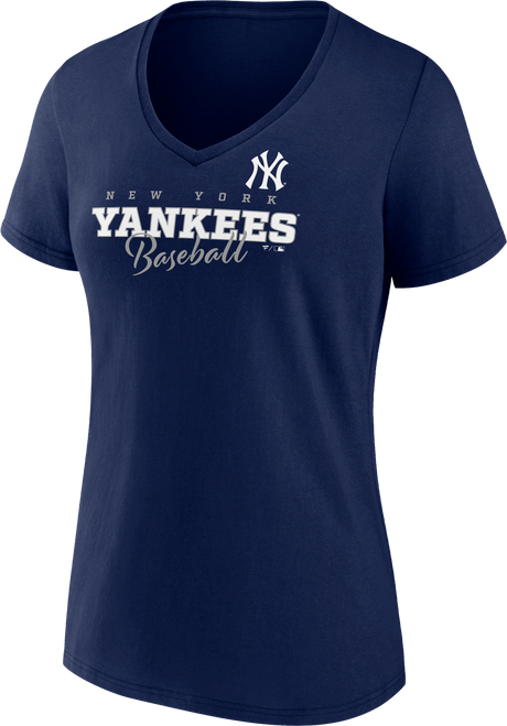 NY Yankees Back in Business Navy Ladies V-Neck T-Shirt