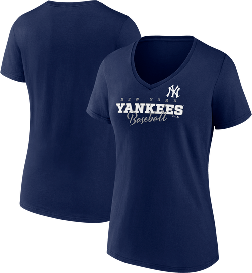 G-III Apparel NY Yankees Fair Catch Deep V Ladies T-Shirt