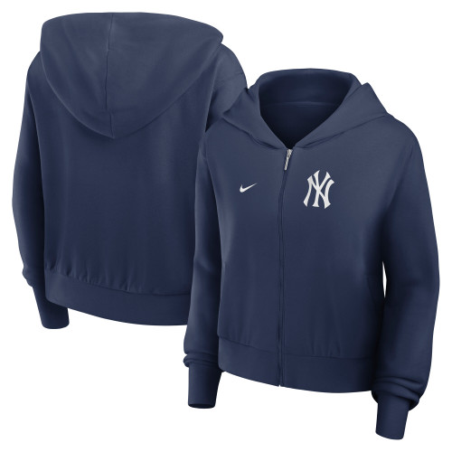 NY Yankees Ladies Lightweight Zip Hoodie