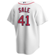 Chris Sale Jersey - Boston Red Sox Replica Adult Home Jersey - back