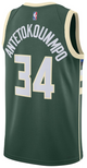 Giannis Antetokounmpo Youth Jersey - Green Milwaukee Bucks Swingman Kids Icon Edition Jersey - back