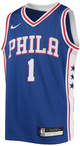 James Harden Youth Jersey - Blue Philadelphia 76ers Swingman Kids Icon Edition Jersey - front