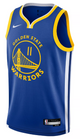 Klay Thompson Youth Jersey - Blue Golden State Warriors Swingman Kids Icon Edition Jersey - front