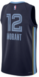 Ja Morant Youth Jersey - Navy Memphis Grizzlies Swingman Kids Icon Edition Jersey - back