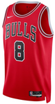 Zach LaVine Youth Jersey - Red Chicago Bulls Swingman Kids Icon Edition Jersey - front